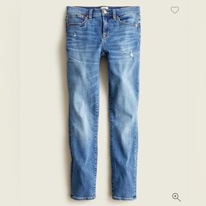 J.Crew Toothpick Jean in horseshoe wash size 27